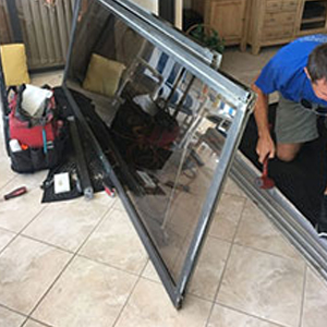 sliding glass door frame repair Iona